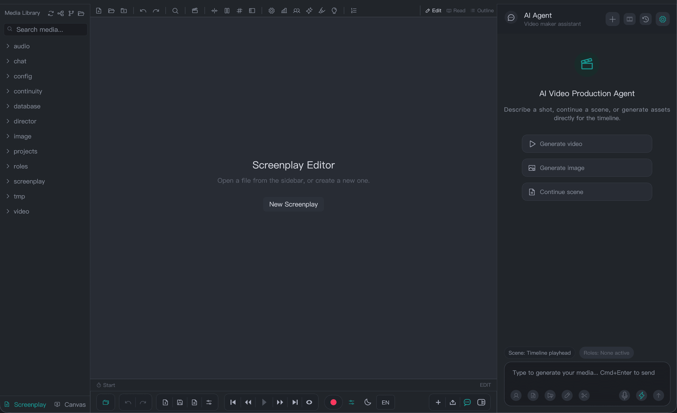 KnoxStudio screenplay editor